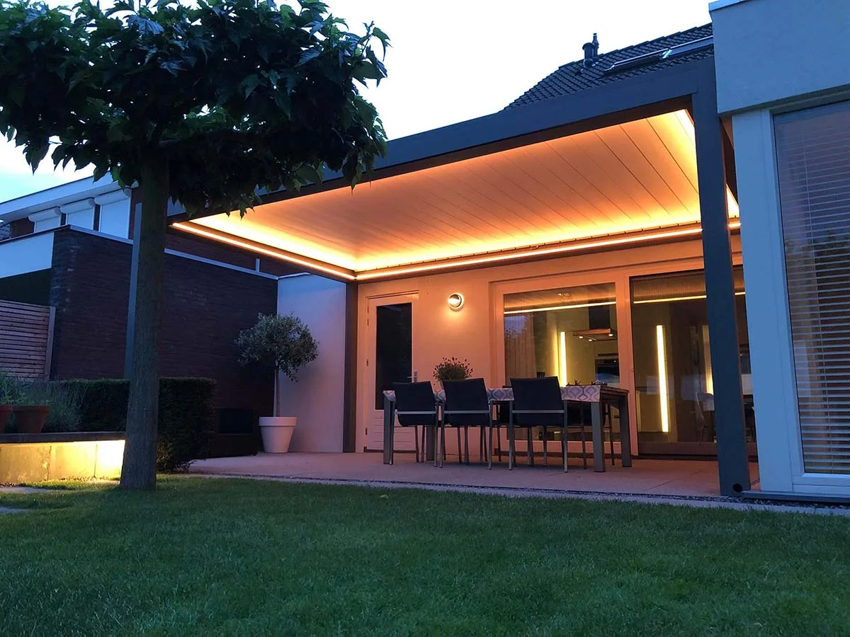 bioklimatska pergola dodatki led luči