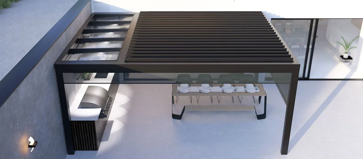hibridna bioklimatska pergola brustor b720 genial
