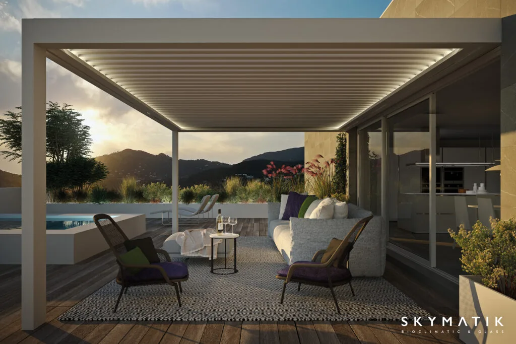 bioklimatska pergola skymatik linear genial